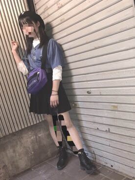 「VOLCANO（ヴォルケーノ）のアイテム」を使った、mさん（レディース・157cm）の春コーディネート