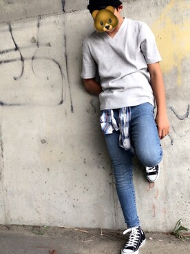 「semantic design（セマンティックデザイン）のアイテム」を使った、やとさん（メンズ・169cm）の秋コーディネート