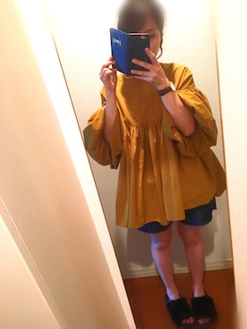 「rps（アールピーエス）のアイテム（チュニック）」を使った、セナさん（レディース・145cm）の夏コーディネート