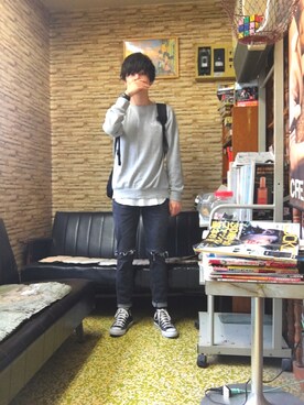 「アイテム（バングル/リストバンド）」を使った、1222_gさん（メンズ・165cm・20代）の春コーディネート
