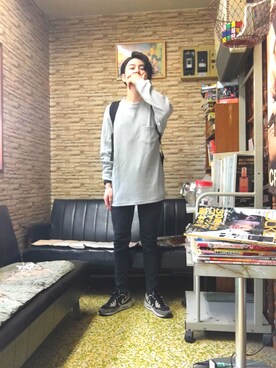 「アイテム（バングル/リストバンド）」を使った、1222_gさん（メンズ・165cm・20代）の春コーディネート