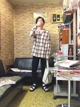 「L.H.P（エルエイチピー）のアイテム（リング）」を使った、1222_gさん（メンズ・165cm）の春コーディネート