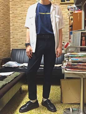 「アイテム（バングル/リストバンド）」を使った、1222_gさん（メンズ・165cm・20代）の夏コーディネート