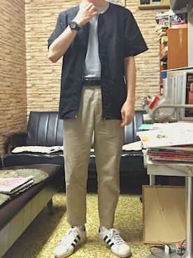 「PLAIN CLOTHING（プレーンクロージング）のアイテム」を使った、1222_gさん（メンズ・165cm）の夏コーディネート