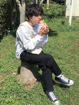 「アイテム（ピアス（両耳用））」を使った、1222_gさん（メンズ・165cm・20代）の春コーディネート