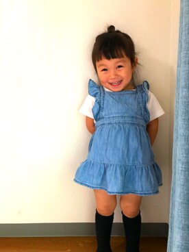 「アイテム（ワンピース/ドレス）」を使った、Leeさん（レディース・80cm）の夏コーディネート