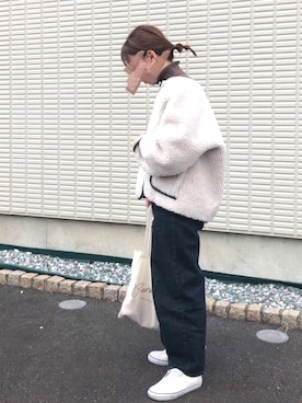 「アイテム（ブルゾン）」を使った、あゆぽよさん（レディース・157cm・30代）の冬コーディネート