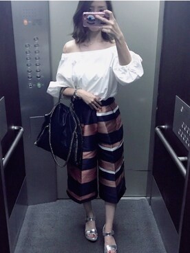 「Chesty（チェスティー）のアイテム（パンツ）」を使った、Kaoriさん（レディース・162cm）の夏コーディネート