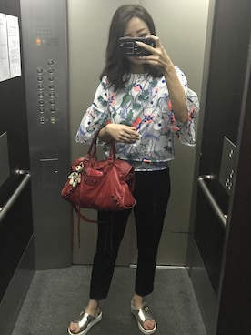 「Chesty（チェスティー）のアイテム（トップス）」を使った、Kaoriさん（レディース・162cm）の夏コーディネート