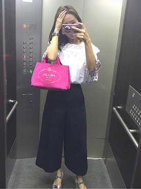 「Chesty（チェスティー）のアイテム（トップス）」を使った、Kaoriさん（レディース・162cm）の夏コーディネート