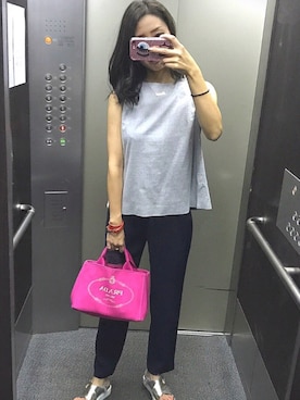 「coordinate」｜「アイテム（スラックス）」を使った、Kaoriさん（レディース・162cm）の夏コーディネート