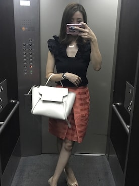 「UNTITLED（アンタイトル）のアイテム（スカート）」を使った、Kaoriさん（レディース・162cm）の夏コーディネート