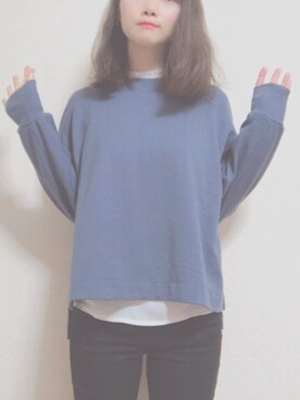 「sara（サラ）のアイテム」を使った、ぽちさん（レディース・157cm）の秋コーディネート