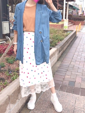 rinrinさん（レディース・167cm）の春コーディネート