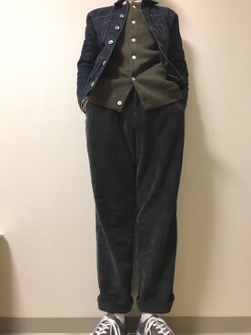 「STILL BY HAND」｜「アイテム（デニムジャケット）」を使った、じゅさん（メンズ・168cm）の秋コーディネート