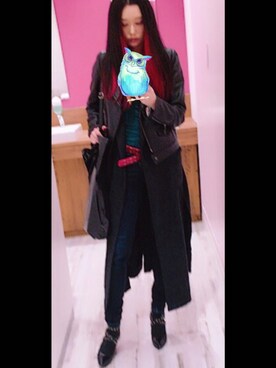 「SPIRALGIRL（スパイラルガール）のアイテム（ライダースジャケット）」を使った、ショウさん（レディース・150cm）の春コーディネート