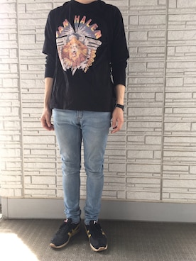 「TRANS CONTINENTS（トランスコンチネンツ）のアイテム（バッグ）」を使った、まさおさん（メンズ・167cm）の春コーディネート