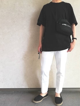 「BASECONTROL（ベースコントロール）のアイテム（バッグ）」を使った、まさおさん（メンズ・167cm）の春コーディネート
