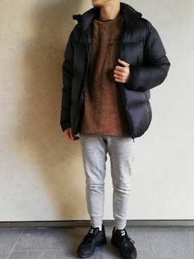 「アイテム（ダウンジャケット/コート）」を使った、まさおさん（メンズ・166cm・30代）の冬コーディネート