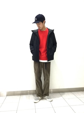 「NANGA（ナンガ）のSIGADOWN NANGA×relume/ 別注AURORA-TEXダウンジャケット#（ダウンジャケット/コート、ブラック系）」を使った、sekiguchiさん（メンズ・176cm）の秋コーディネート