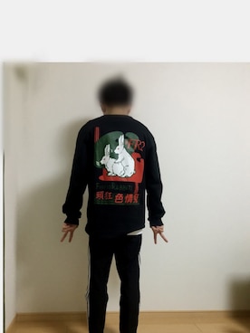 「レイヤードstyle」｜yu〜さん（メンズ・160cm）の冬コーディネート