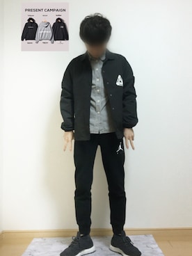 「palace」｜「アイテム（ジャケット/アウター）」を使った、yu〜さん（メンズ・160cm）の春コーディネート