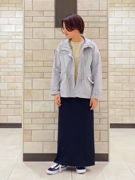「アウターコーデ」｜「アイテム（マウンテンパーカー）」を使った、coen Yoshidaさん（レディース・160cm）の冬コーディネート