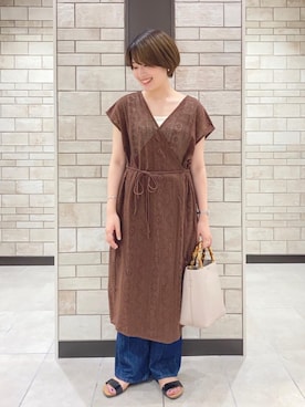 「カシュクール」｜coen Yoshidaさん（レディース・160cm）の夏コーディネート