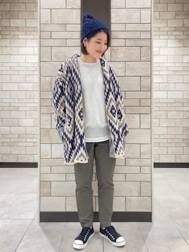 「HIGHLAND 2000（ハイランドトゥーサウザンド）のアイテム」を使った、coen Yoshidaさん（レディース・160cm）の冬コーディネート
