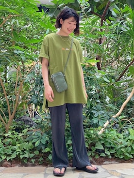 「KELTY（ケルティ）のアイテム」を使った、coen Yoshidaさん（レディース・160cm）の夏コーディネート