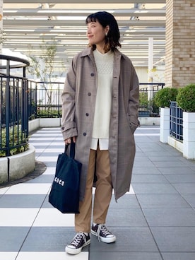 coen Yoshidaさん（レディース・160cm）の冬コーディネート