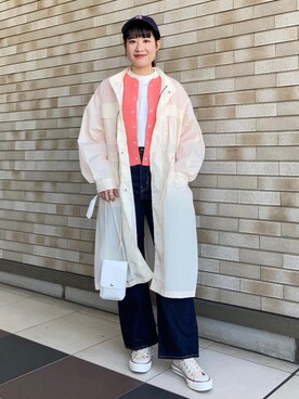 「でにむ」｜「アイテム（ミリタリージャケット）」を使った、coen Yoshidaさん（レディース・160cm）の冬コーディネート