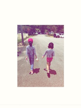 「ZARA（ザラ）のアイテム（サロペット/オーバーオール）」を使った、KANONさん（キッズ・120cm）の冬コーディネート