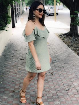 「travel」｜「アイテム（ドレス）」を使った、madlystyled さん（レディース・168cm）の夏コーディネート