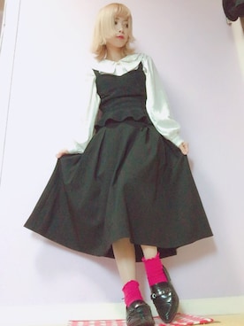 「アイテム（スカート）」を使った、うどんさん（レディース・143cm）の秋コーディネート