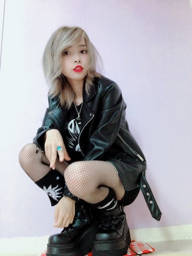 「アイテム（ブーツ）」を使った、うどんさん（レディース・143cm）の秋コーディネート