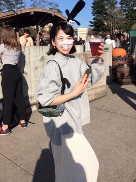 「アイテム（ピアス（両耳用））」を使った、ぴっぴさん（レディース・153cm・20代）の秋コーディネート