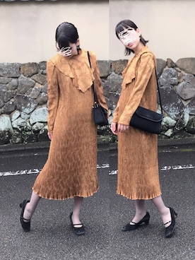 「アイテム（ピアス（両耳用））」を使った、ぴっぴさん（レディース・153cm・20代）の秋コーディネート