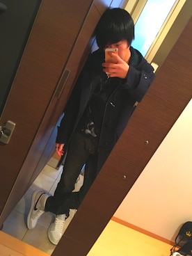 「GU（ジーユー）のアイテム（ダッフルコート）」を使った、【蓮】さん（メンズ・168cm）の冬コーディネート