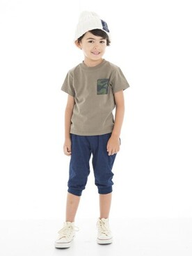 「Tappet（タペット）のアイテム（トップス）」を使った、Wonder apartmentさん（キッズ・110cm）の夏コーディネート