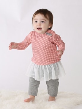 「Tappet（タペット）のアイテム」を使った、Wonder apartmentさん（キッズ・70cm）の秋コーディネート