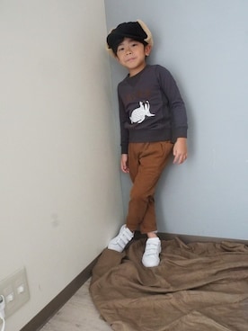 「MR（まる）のアイテム」を使った、Wonder apartmentさん（キッズ・110cm）の冬コーディネート