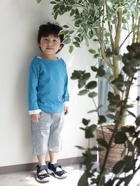 「L.COPECK（エルコペック）のアイテム（パンツ）」を使った、Wonder apartmentさん（キッズ・110cm）の春コーディネート