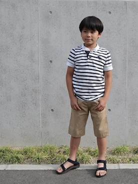 「L.COPECK（エルコペック）のアイテム（パンツ）」を使った、Wonder apartmentさん（キッズ・130cm）の夏コーディネート