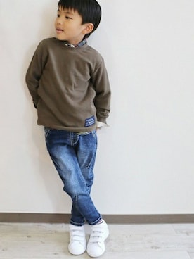 「L.COPECK（エルコペック）のアイテム（パンツ）」を使った、Wonder apartmentさん（キッズ・110cm）の夏コーディネート