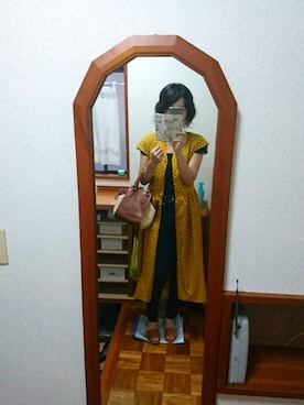 「OZOC（オゾック）のアイテム（ハンドバッグ）」を使った、stm11yzさん（レディース・161cm）の夏コーディネート
