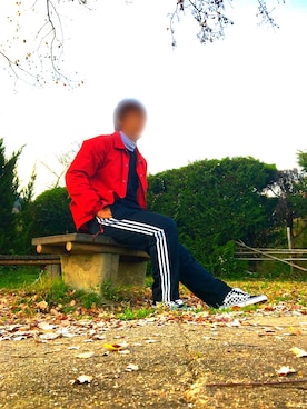 「アイテム（スリッポン、その他）」を使った、RYUさん（メンズ・168cm）の冬コーディネート