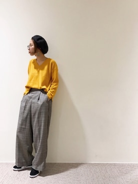 RISA HARADAさん（レディース・165cm）の秋コーディネート