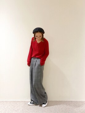 RISA HARADAさん（レディース・165cm）の秋コーディネート