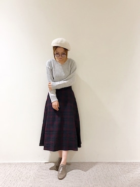 RISA HARADAさん（レディース・165cm）の秋コーディネート